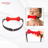 Red Bondage sex gag on Itspleazure